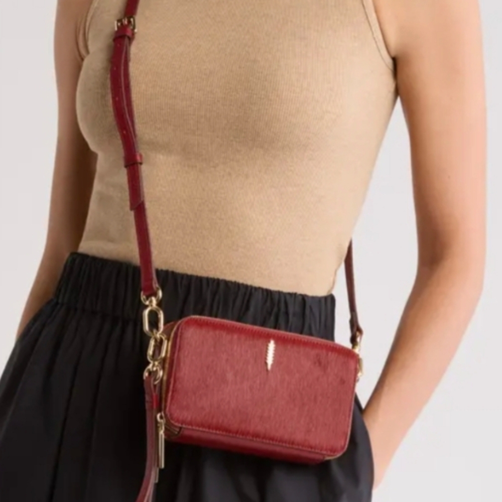 Thacker Ronnie Genuine Calf Hair Crossbody NWT - Picture 12 of 12